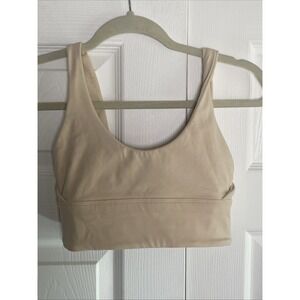 Lululemon Womens 2 Ivory Tan Seamless Bra